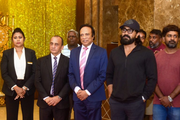 Movie star Ram Charan receives Royal Welcome by The Grand Kandyan