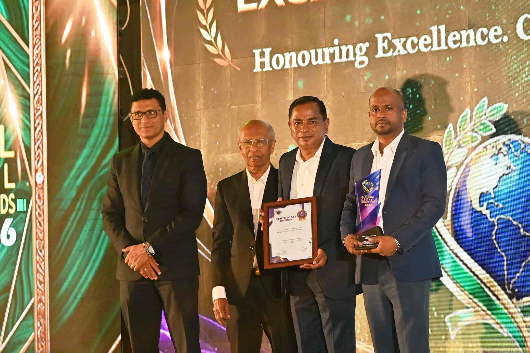 Assidua Technologiesහි RIVO හා ROVER සන්නාම Global Laurel සම්මාන දිනයි